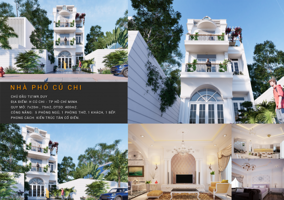 Thiết kế nhà phố Củ Chi