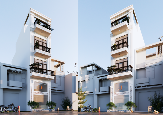 Thiết kế nhà phố hiện đại Củ Chi