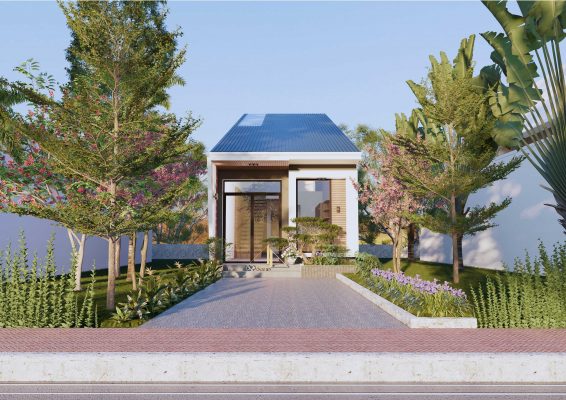 Nhà phố trệt lửng đẹp - 89Design