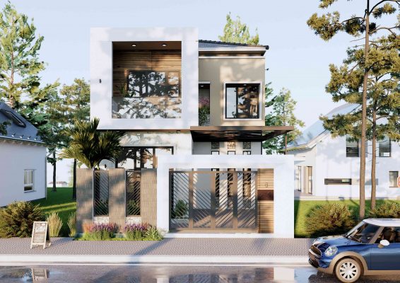 Biệt Thự Gỗ 1 Trệt Tone Sáng - 89Design