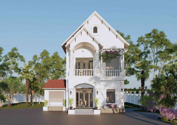 Biệt Thự Mái Ngói Phong Cách Cổ Điển - 89Design