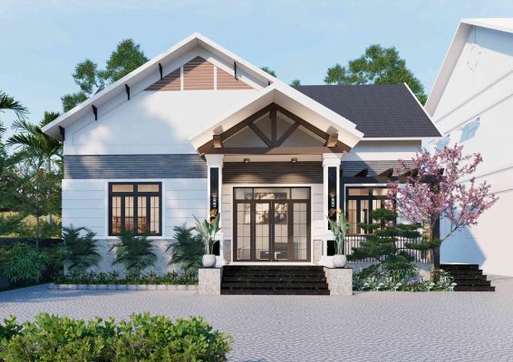 Nhà Chữ L Mái Ngói Thoáng Mát - 89Design