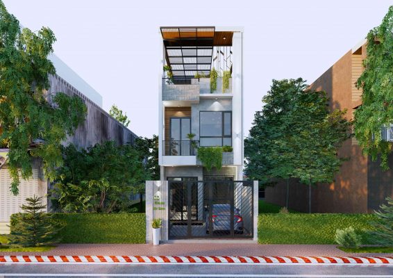 Nhà Phố Phong Cách Mới Mẻ Dĩ An - 89Design.