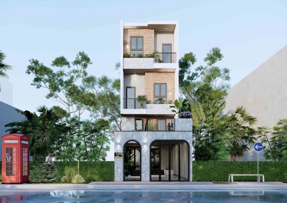 Thiết Kế Nhà 3 Tầng Phố Đẹp - 89Design