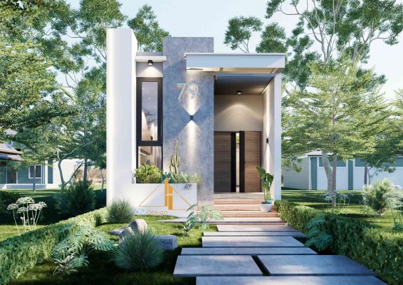 Thiết Kế Nhà Sang Trọng Độc Đáo 1 Tầng - 89Design