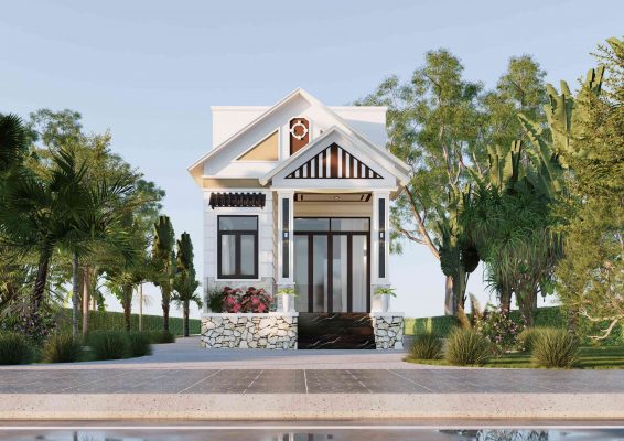 Thiết Kế Nhà Trệt Mái Ngói Nhỏ Dễ Thương - 89Design