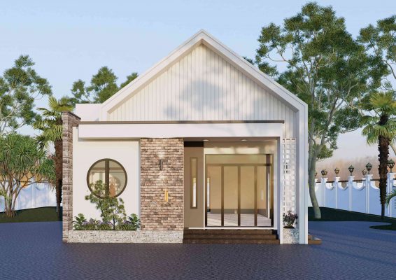 Thiết Kế Nhà vườn Đa Dạng Đặc Tone Trắng Gạch - 89Design