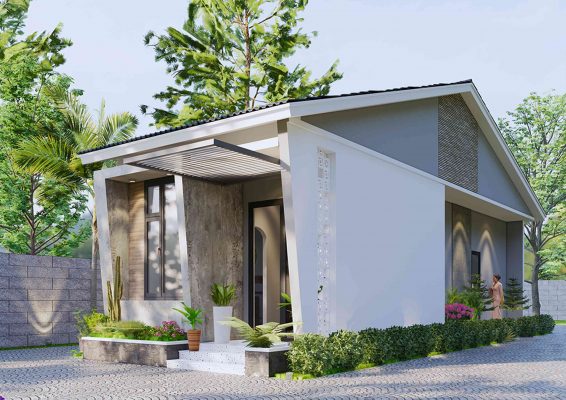 Thiêt Kế nhà HIện Đại Đơn Giản Và Cây Xanh - 89Design