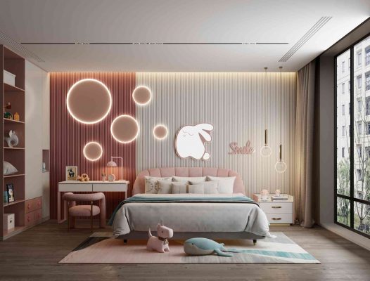 Phòng ngủ thỏ dễ thương